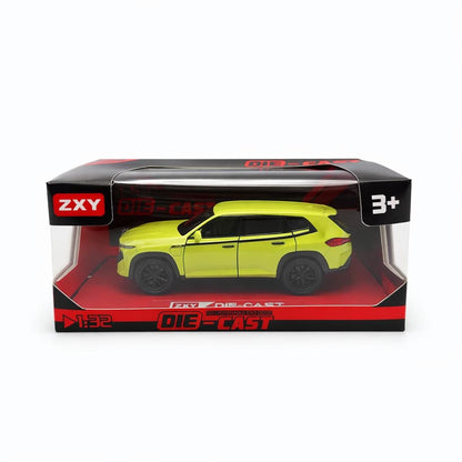Masinuta SUV metalica verde cu lumini si sunete, usi functionale, 18 cm