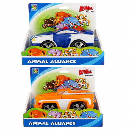 Mașinuță Transformabilă 2 în 1 Animal Alliance – Se Transformă în Animal, Model Aleatoriu