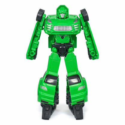 Masinuta transformabila robot 2 in 1, verde, 24 cm