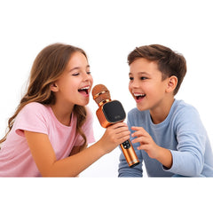 Microfon Fara Fir Q009 Rosu Karaoke HIFI Speaker Bluetooth , Functii Inregistrare SD USB