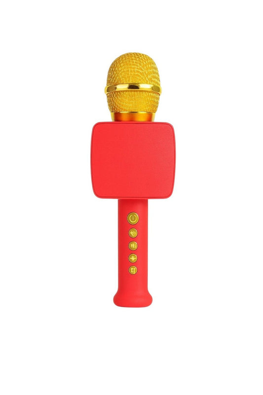 Microfon Fara Fir ZX-900 Rosu Karaoke HIFI Speaker Bluetooth , Functii Inregistrare SD USB