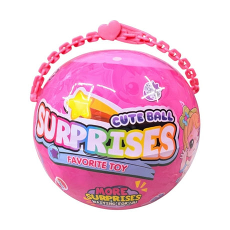 Minge surpriză interactivă BonBon, 22 jucării în interior, multicolor, diametru 20 cm