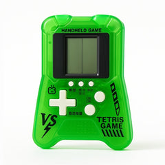 Mini Consola Jocuri Puzzle pentru Copii, Verde, Jocuri Clasice Tip Tetris, Portabila