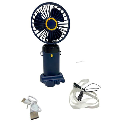 Miniventilator X5 portabil 2.5W cu afisaj LED, alimentare 5V 2A, carcasa ABS PC, usor si compact,