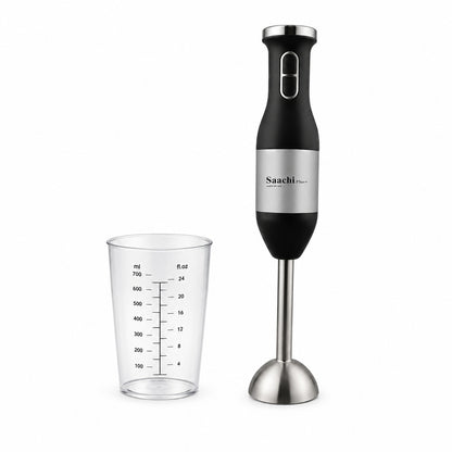 Mixer de mână 2 în 1 Saachi Plus, Plastic, Model HB-103, negru