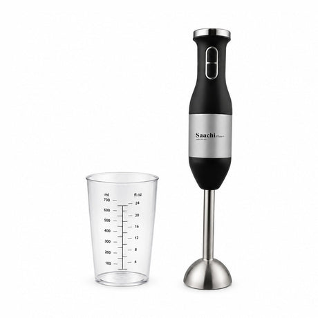 Mixer de mână 2 în 1 Saachi Plus, Plastic, Model HB-103, negru