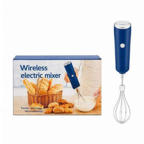 Mixer electric fără fir, portabil, din plastic Albastru, ideal pentru bucătărie