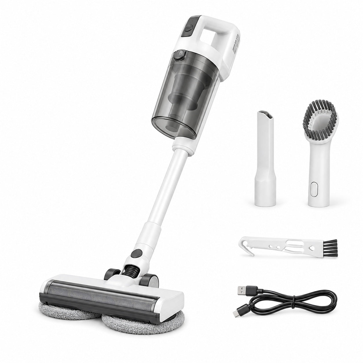 Mop electric 2 in 1 pentru geamuri si pardoseli, reincarcabil USB