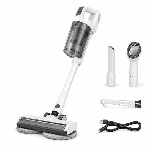 Mop electric 2 in 1 pentru geamuri si pardoseli, reincarcabil USB