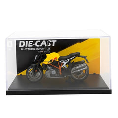 Motocicleta KTM 1290 Super Duke R Metalica Die-Cast Galbena , Scara 1:12 Copii 3+
