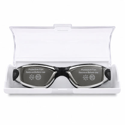 Ochelari de inot copii negri reglabili cu dopuri de urechi silicon anti-fog UV