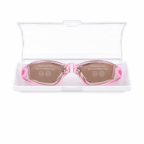 Ochelari de inot copii roz reglabili cu dopuri de urechi silicon anti-fog UV