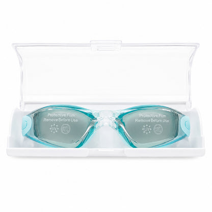 Ochelari de inot copii turcoaz reglabili cu dopuri de urechi silicon anti-fog UV
