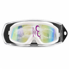 Ochelari de Înot Premium pentru Copii Albi – Anti-aburire, Protecție UV, Bandă Reglabilă