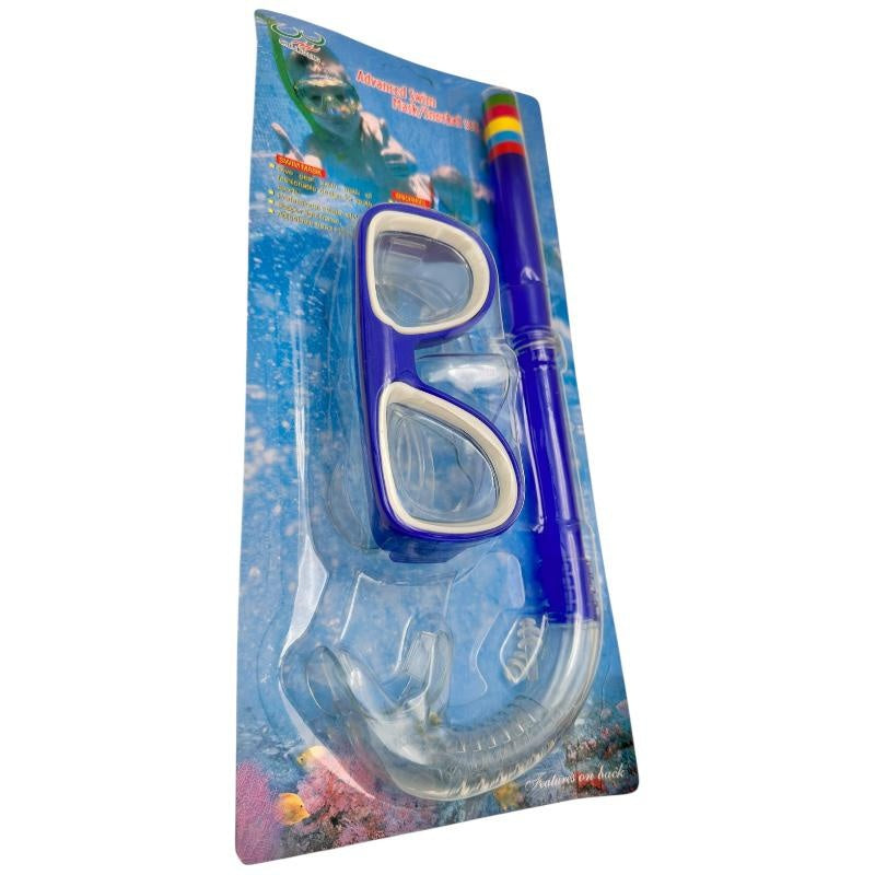 Ochelari inot copii cu tub respirator 30x12.5 cm , Snorkel si masca 14x6.5 cm , Culori variate , Pentru piscina si mare ,