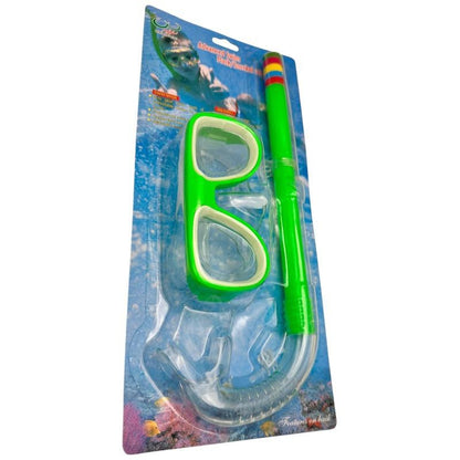 Ochelari inot copii cu tub respirator 30x12.5 cm , Snorkel si masca 14x6.5 cm , Culori variate , Pentru piscina si mare ,