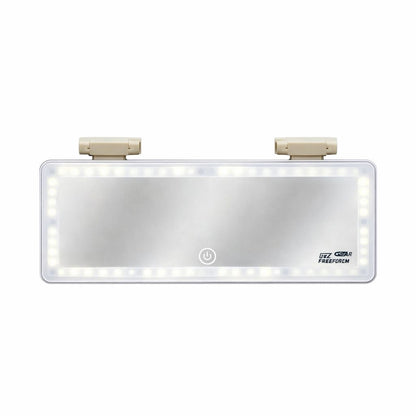Oglinda auto pentru parasolar cu iluminare LED, touch si alimentare USB