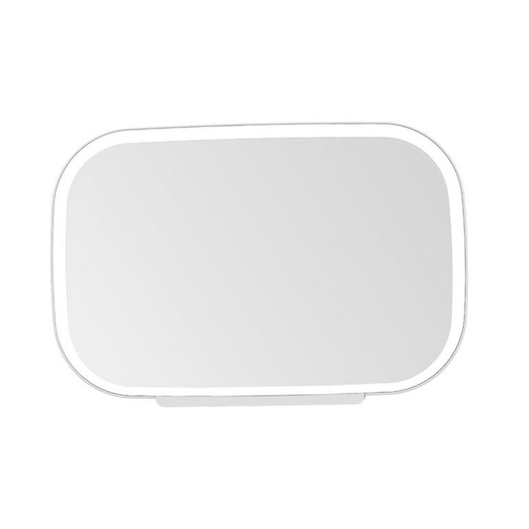 Oglinda cosmetica auto LED pentru parasolar, touch, 3 moduri lumina, reincarcabila USB