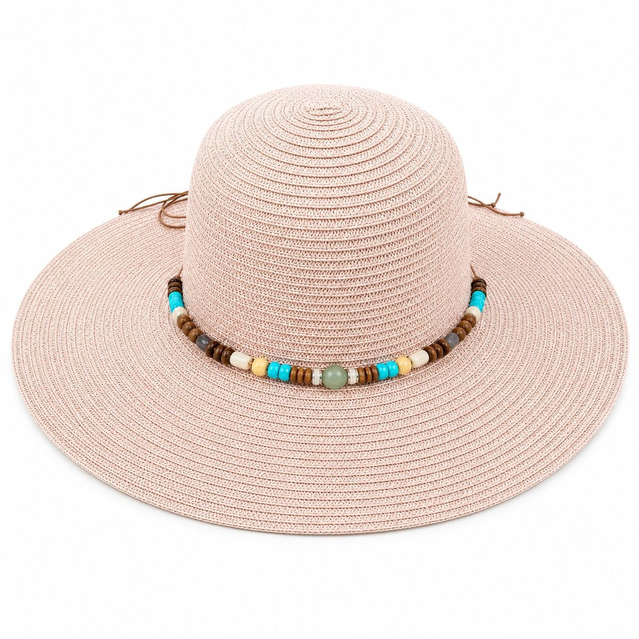 Palarie de Soare Roz pentru Femei cu Accesorii Decorative si Protectie UV
