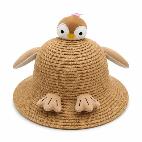 Palarie de Vara Maro pentru Copii, cu Design Pinguin si Protectie UV