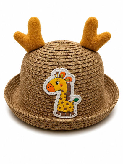 Palarie de Vara Maro pentru Copii cu Girafa, Protectie UV si Design Adorabil