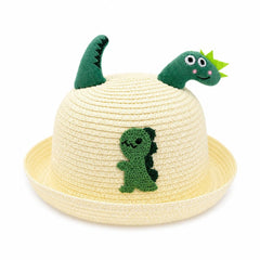 Palarie de Vara pentru Copii cu Dinozaur Verde si Design Adorabil, Usoara si Comoda
