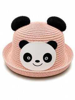Palarie de Vara Roz cu Panda pentru Copii, Protectie UV si Design Adorabil