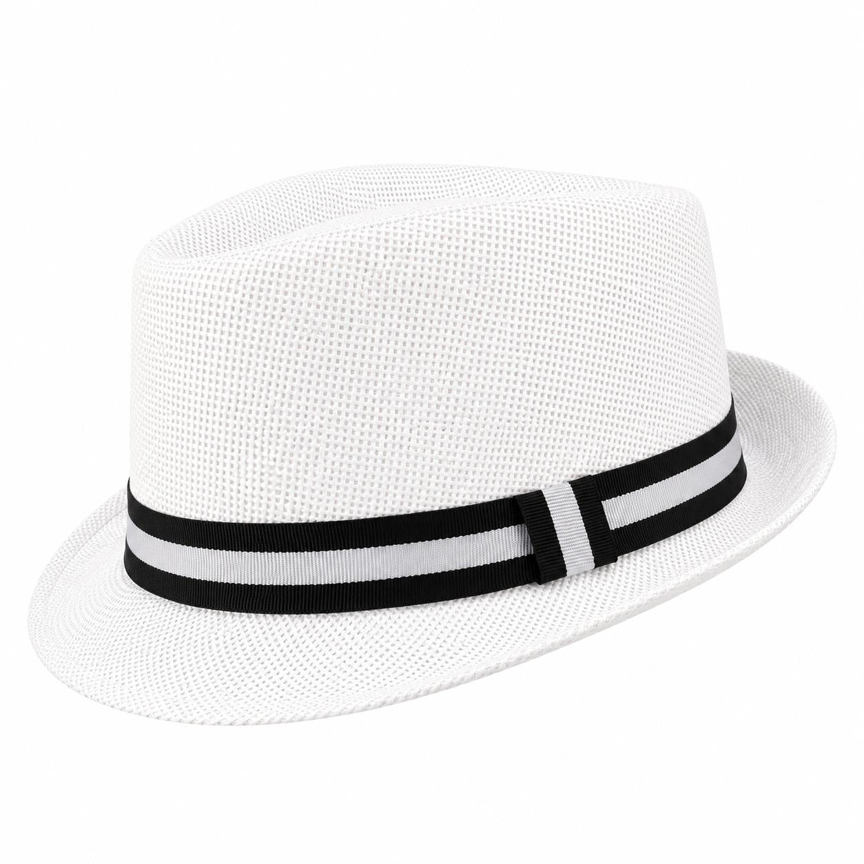 Pălărie Panama Albă pentru Bărbați - Elegantă, Ușoară și Respirabilă pentru Vară