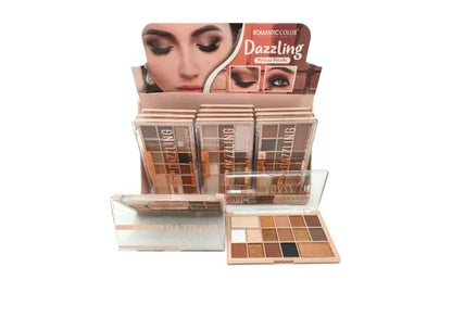 Paleta Farduri de Pleoape Romantic Color Dazzling , 12 Nuante Pigmentate, Machiaj Profesional