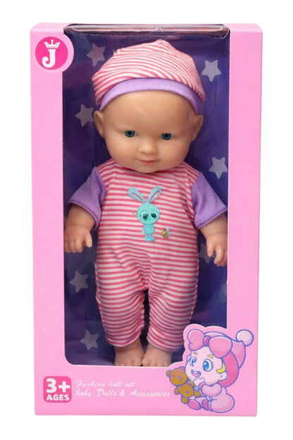 Păpușă Bebelus , Material Textil și Plastic, 22.5 cm, Îmbrăcăminte Detașabilă