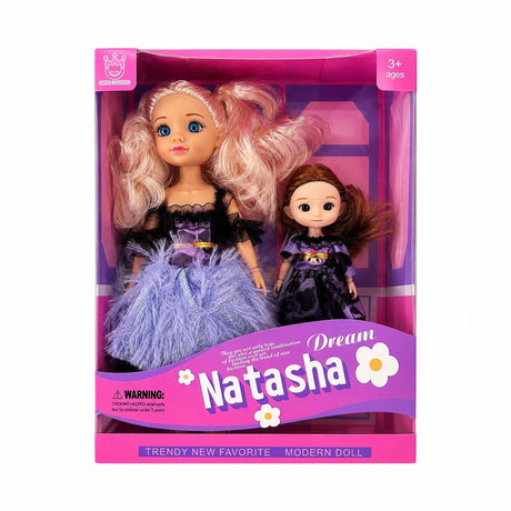 Păpușă Fashion Dream Natasha cu Mini Păpușă, Model Aleatoriu – Jucărie pentru Fetițe, 3+ Ani