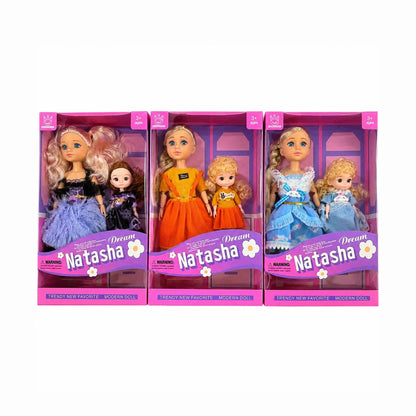 Păpușă Fashion Dream Natasha cu Mini Păpușă, Model Aleatoriu – Jucărie pentru Fetițe, 3+ Ani