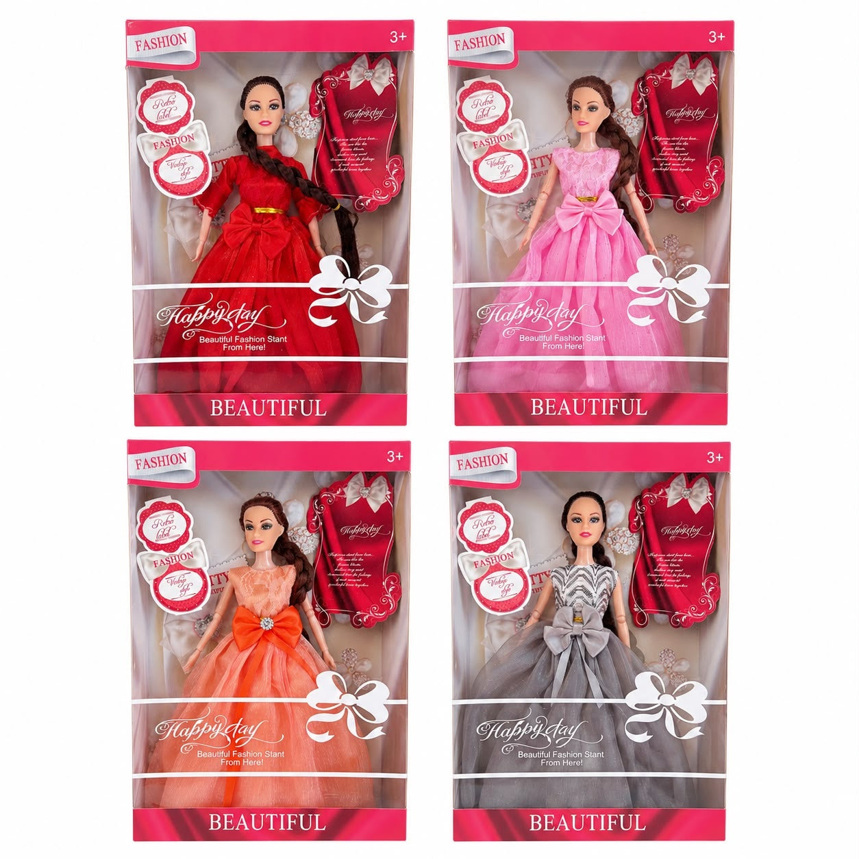 Păpușă Fashion pentru Fetițe 3+ Ani, Rochie Elegantă, Model Aleatoriu, Păpușă Prințesă