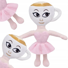 Papusa Plus Balerinna Cappucina 50 cm , Jucarie Balerina cu Rochita Roz