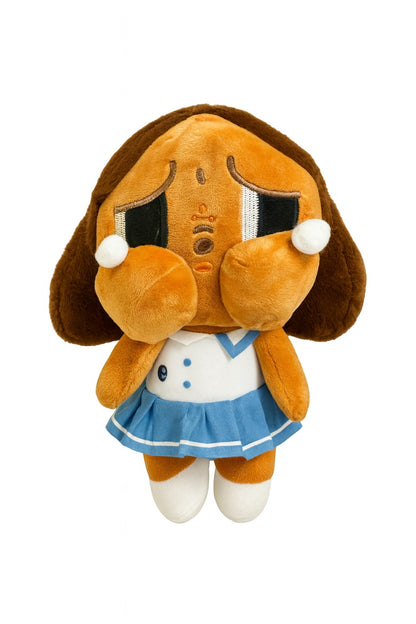Papusa Plus Tristuta cu Rochita Albastra 20 cm , Jucarie Emo Cute