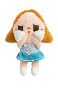 Papusa Plus Tristuta Uniforma Albastra 20 cm , Jucarie Kawaii Emotion Doll