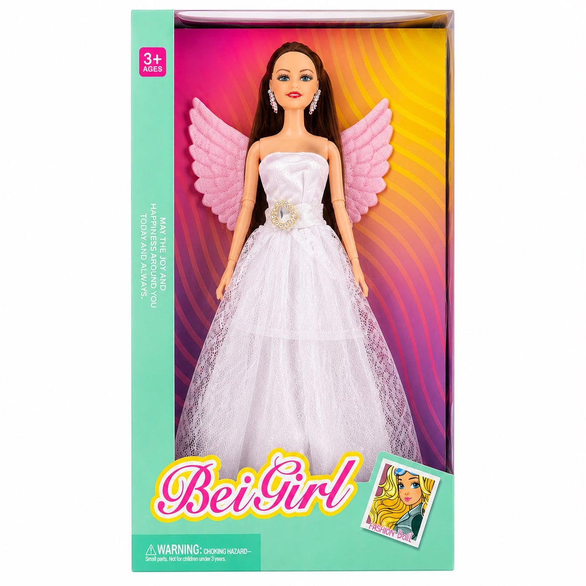 Păpușă Prințesă cu Aripi Bei Girl, Model Aleatoriu – Păpușă Elegantă pentru Fetițe 3+ Ani