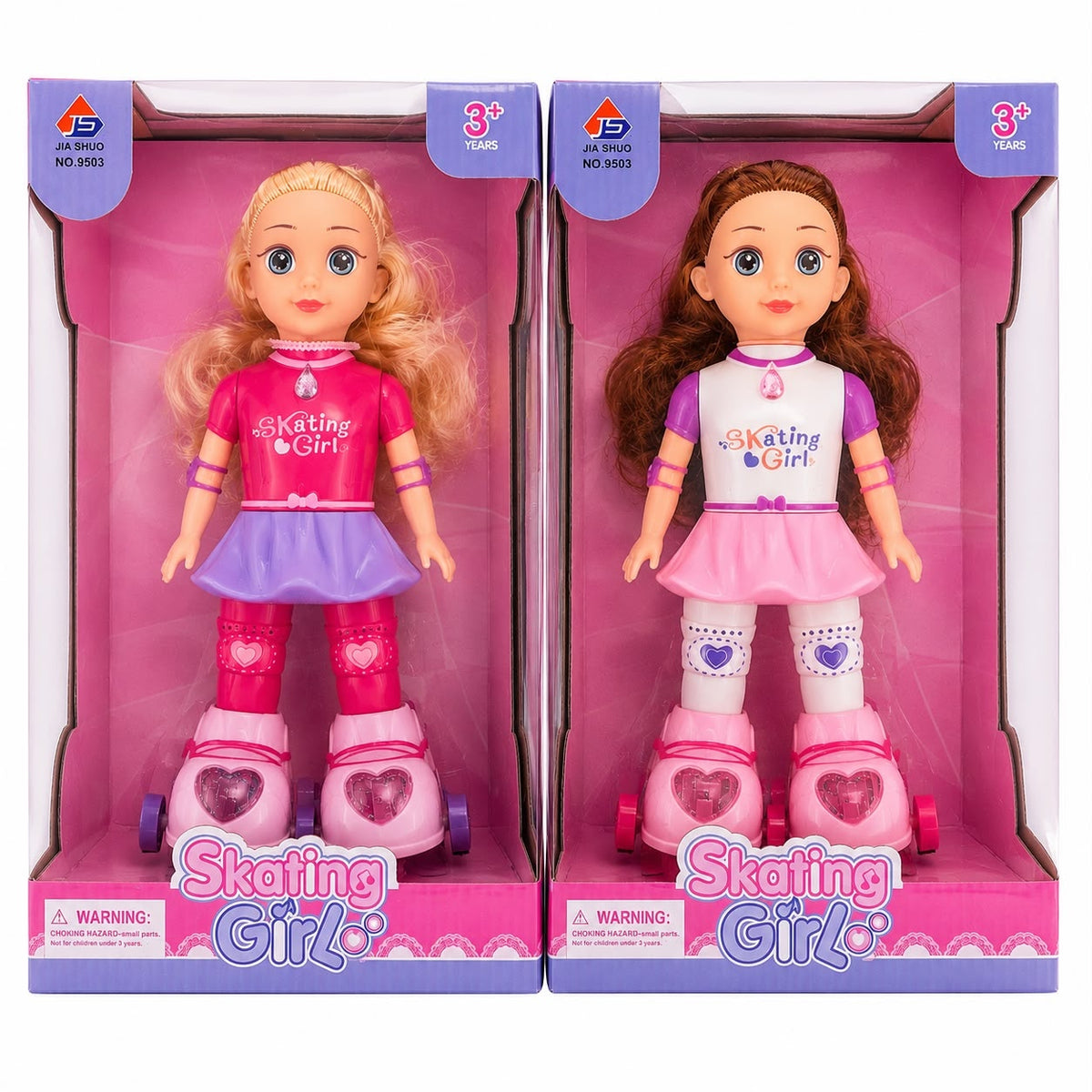 Păpușă Skating Girl cu Role, Model Aleatoriu – Păpușă pentru Fetițe 3+ Ani