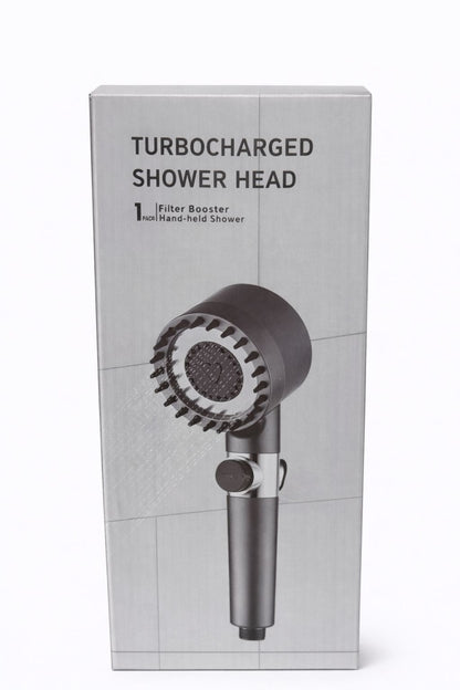 Para dus turbo cu filtru si presiune mare, cap de dus economic cu buton oprire apa
