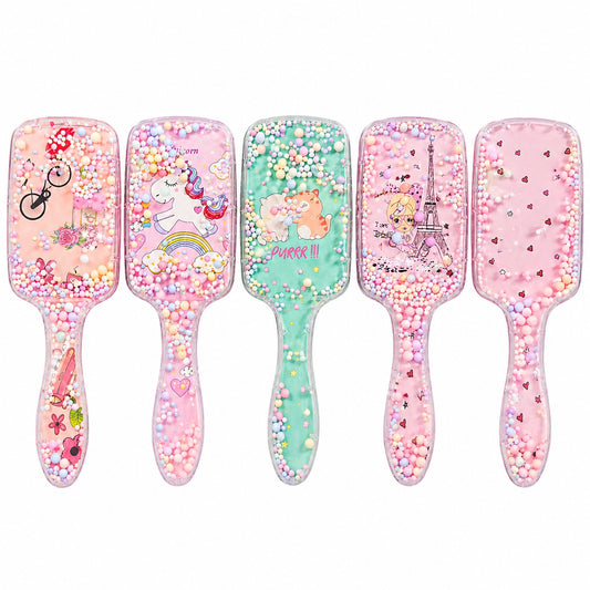 Perie de Păr colorata, 15cm, Diverse Modele – Descurcare Ușoară
