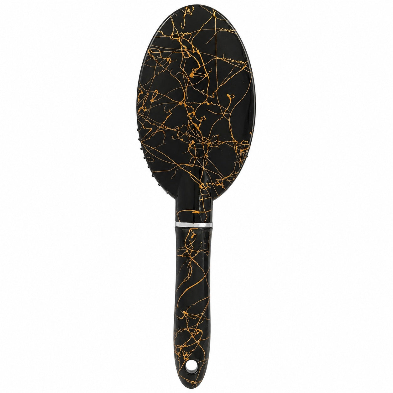 Perie de Păr cu Design Elegant Auriu – Descurcare Delicată și Păr Mătăsos
