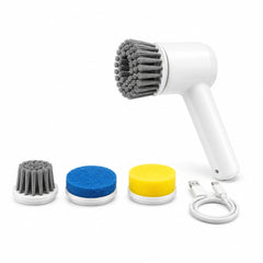 Perie electrica de curatare 4 in 1, rotatie 360°, accesorii multiple, reincarcabila