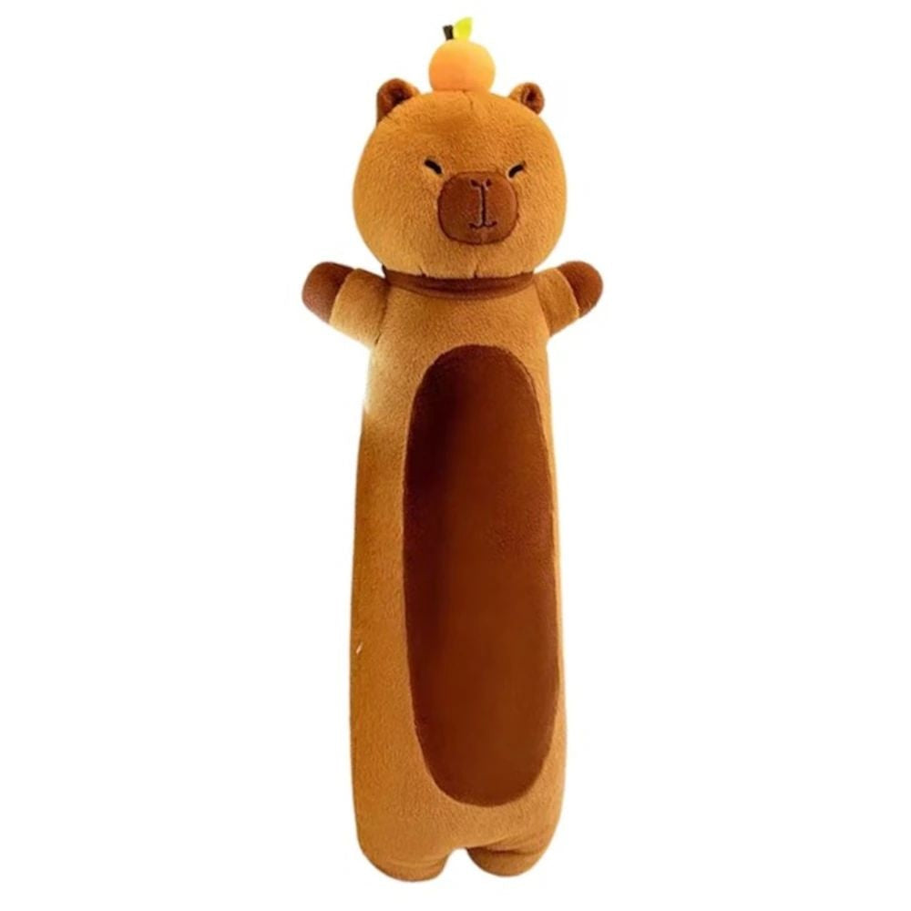 Perna Plus Animalut Maro 50 cm , Jucarie Pufoasa Kawaii, Decor si Relaxare
