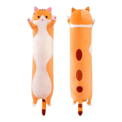 Perna Plus Pisica Portocalie 70 cm , Body Pillow XXL Super Pufoasa pentru Imbratisat
