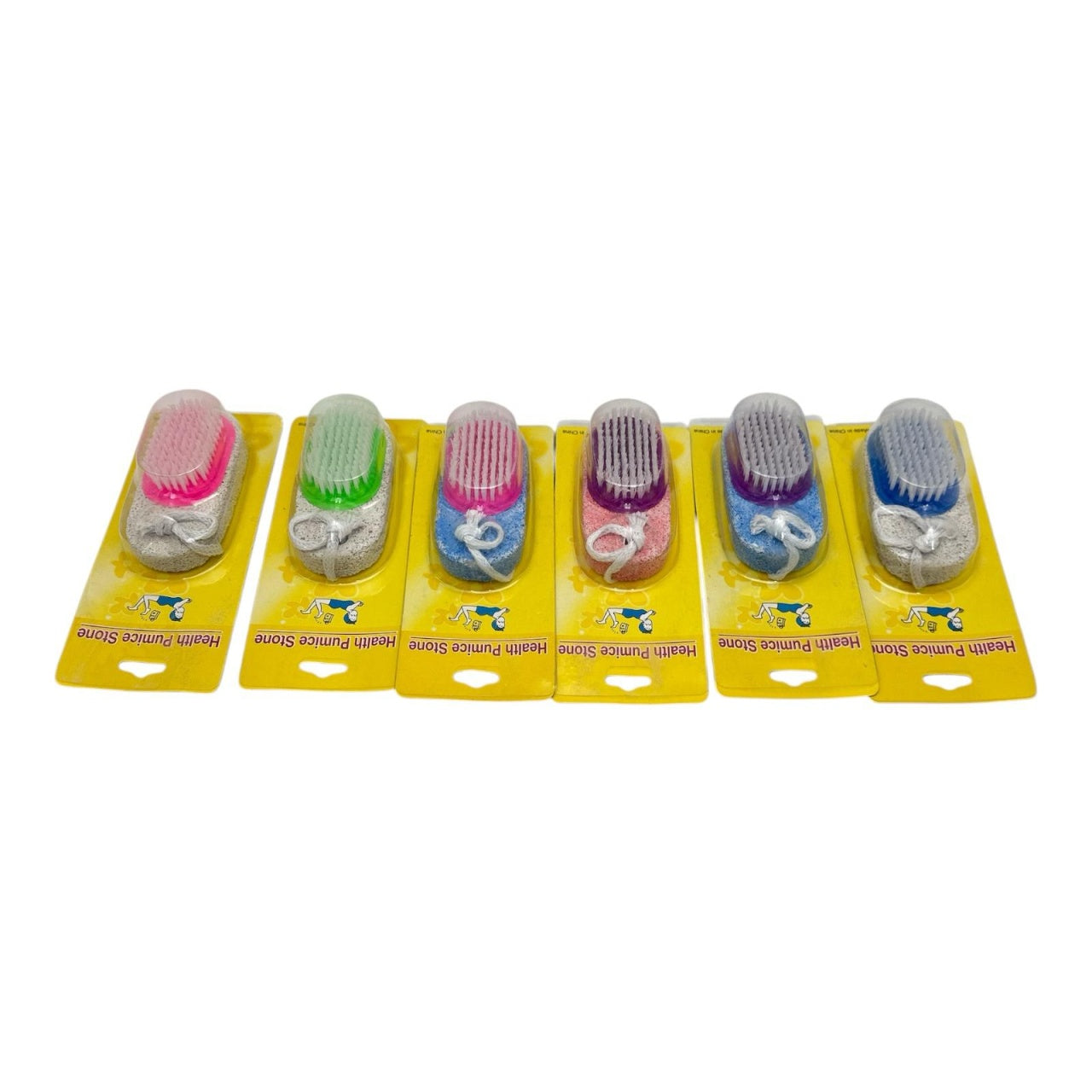 Piatra ponce cu perie, calitate superioara, multicolora , Exfoliere delicata si ingrijire picioarelor,