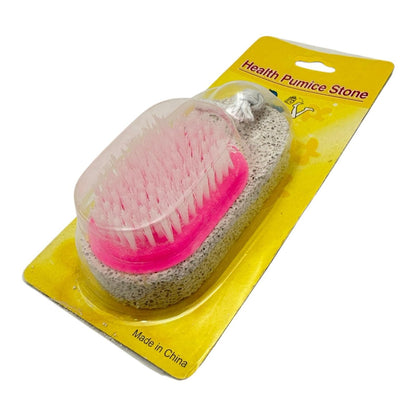 Piatra ponce cu perie, calitate superioara, multicolora , Exfoliere delicata si ingrijire picioarelor,