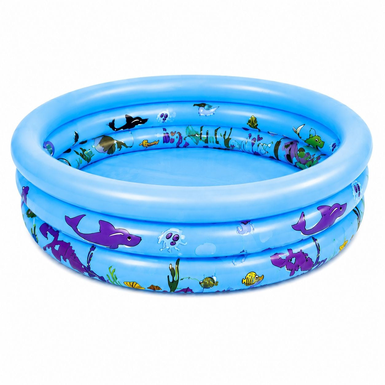Piscina Gonflabilă pentru Copii Albastra 60 cm – Mini Piscină PVC pentru Joacă și Distracție