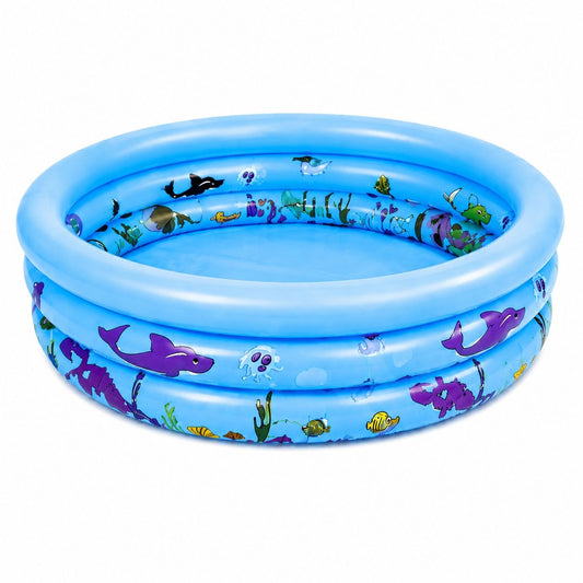 Piscina Gonflabilă pentru Copii Albastra 60 cm – Mini Piscină PVC pentru Joacă și Distracție