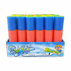 Pistol apa din burete tip Water Gun, 24.5 cm, multicolor, model aleatoriu