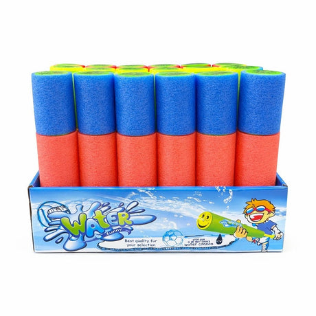 Pistol apa din burete tip Water Gun, 24.5 cm, multicolor, model aleatoriu